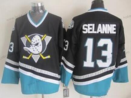 Muž Anaheim Ducks #13 Teemu Selanne Nachový Retro CCM Dres