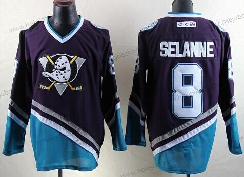 Muž Anaheim Ducks #8 Teemu Selanne Nachový Retro CCM Dres