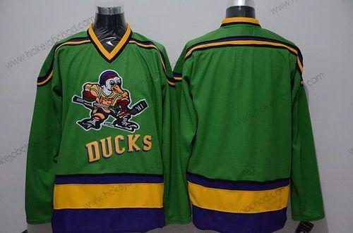 Muž Anaheim Mighty Ducks Prázdný 1991-92 Zelená CCM Vintage Dres