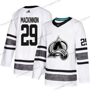 Muž Avalanche #29 Nathan Mackinnon Bílý Autentické 2019 All-Star Sešitý Hokejový Dres