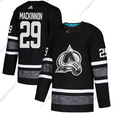 Muž Avalanche #29 Nathan Mackinnon Černá Autentické 2019 All-Star Sešitý Hokejový Dres