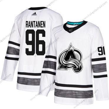 Muž Avalanche #96 Mikko Rantanen Bílý Autentické 2019 All-Star Sešitý Hokejový Dres