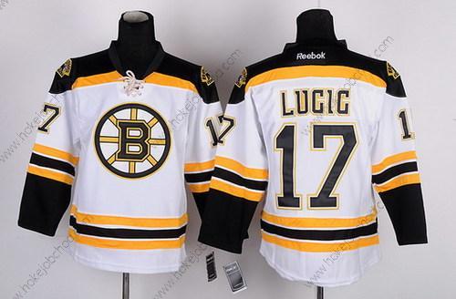 Muž Boston Bruins #17 Milan Lucic Bílý Dres