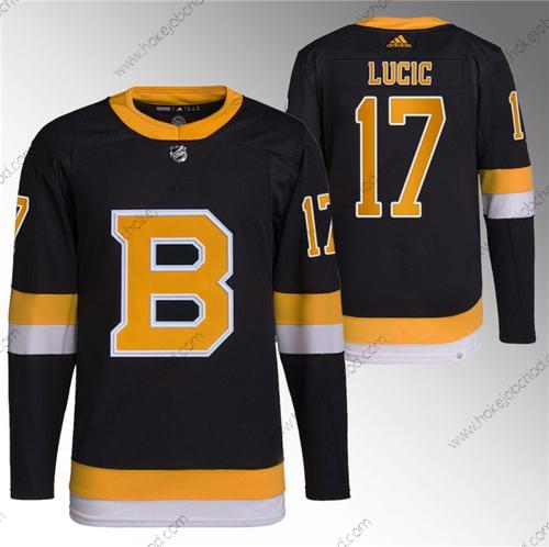 Muž Boston Bruins #17 Milan Lucic Černá Domácí Breakaway Sešitý Dres