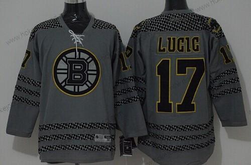 Muž Boston Bruins #17 Milan Lucic Charcoal Šedá Dres