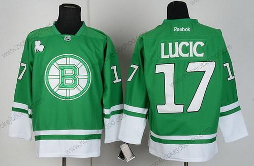 Muž Boston Bruins #17 Milan Lucic St. Patrick’S Day Zelená Dres