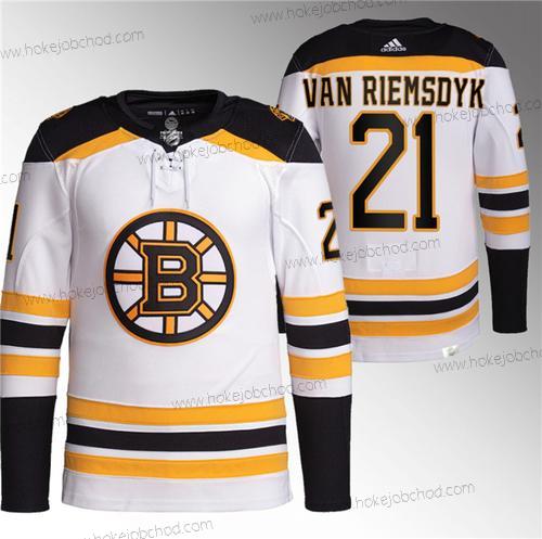 Muž Boston Bruins #21 James Van Riemsdyk Bílý Sešitý Dres