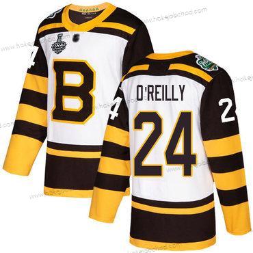 Muž Boston Bruins #24 Terry O’Reilly Bílý Autentické 2019 Zimní Klasický 2019 Stanley Cup Final Bound Sešitý Hokejový Dres