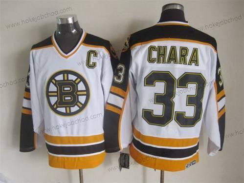 Muž Boston Bruins #33 Zdeno Chara 1996-97 Bílý CCM Vintage Dres