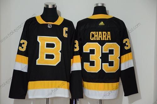 Muž Boston Bruins #33 Zdeno Chara Černá Retro Autentické Sešitý Hokejový Dres