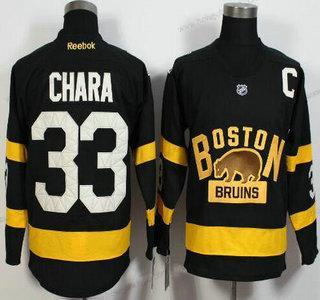 Muž Boston Bruins #33 Zdeno Chara Reebok Černá 2016 Zimní Klasický Premier Dres