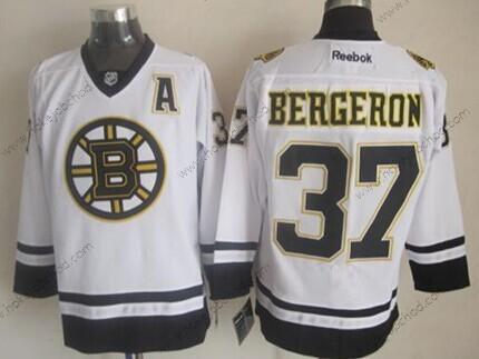 Muž Boston Bruins #37 Patrice Bergeron 2014 Bílý Dres