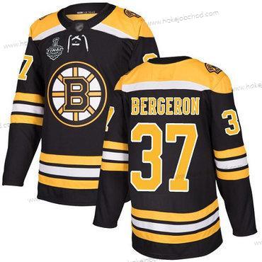 Muž Boston Bruins #37 Patrice Bergeron Černá Domácí Autentické 2019 Stanley Cup Final Bound Sešitý Hokejový Dres