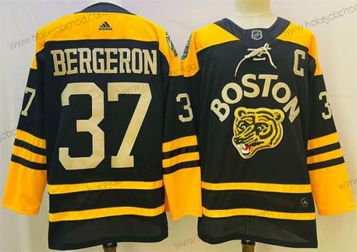 Muž Boston Bruins #37 Patrice Bergeron Černá Klasický Primegreen Sešitý Dres