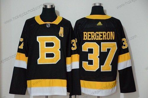 Muž Boston Bruins #37 Patrice Bergeron Černá Retro Autentické Sešitý Hokejový Dres