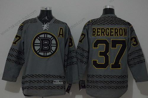 Muž Boston Bruins #37 Patrice Bergeron Charcoal Šedá Dres