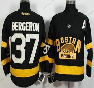 Muž Boston Bruins #37 Patrice Bergeron Reebok Černá 2016 Zimní Klasický Premier Dres