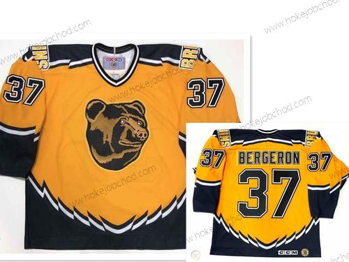 Muž Boston Bruins #37 Patrice Bergeron Žlutá 2019 CCM NHL Dres