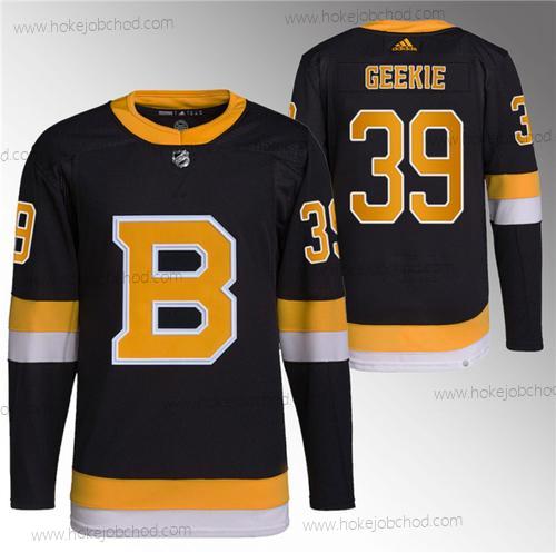 Muž Boston Bruins #39 Morgan Geekie Černá Domácí Breakaway Sešitý Dres