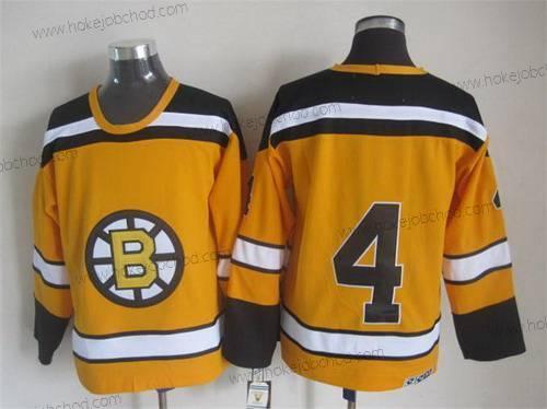 Muž Boston Bruins #4 Bobby Orr 1959-60 Žlutá CCM Vintage Dres