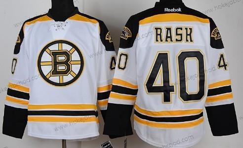 Muž Boston Bruins #40 Tuukka Rask Bílý Dres