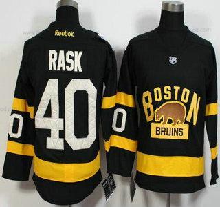 Muž Boston Bruins #40 Tuukka Rask Reebok Černá 2016 Zimní Klasický Premier Dres