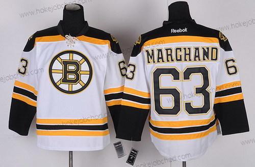 Muž Boston Bruins #63 Brad Marchand Bílý Dres