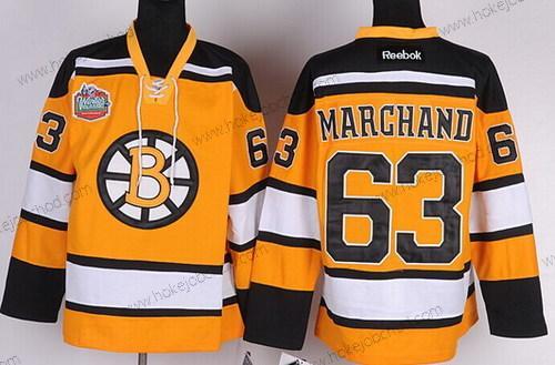 Muž Boston Bruins #63 Brad Marchand Žlutá Dres