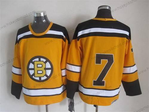 Muž Boston Bruins #7 Phil Esposito 1959-60 Žlutá CCM Vintage Dres