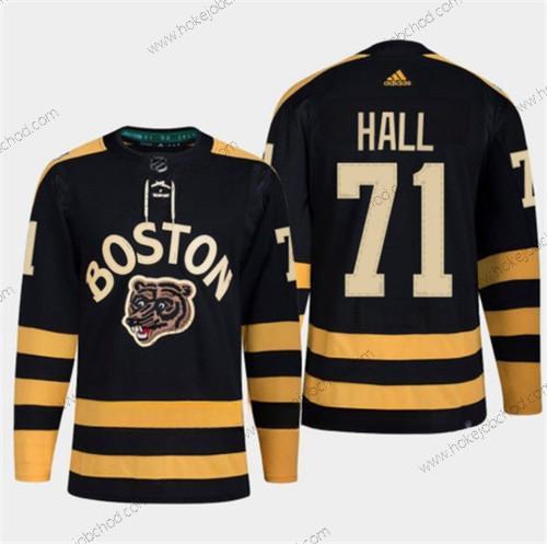 Muž Boston Bruins #71 Taylor Hall Černá Klasický Primegreen Sešitý Dres