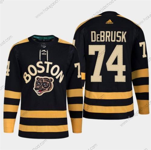 Muž Boston Bruins #74 Jake Debrusk Černá Klasický Primegreen Sešitý Dres