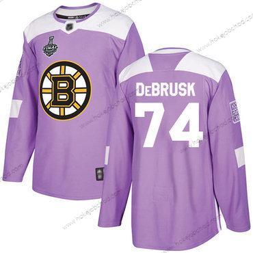 Muž Boston Bruins #74 Jake Debrusk Nachový Autentické Bojuje proti rakovině 2019 Stanley Cup Final Bound Sešitý Hokejový Dres