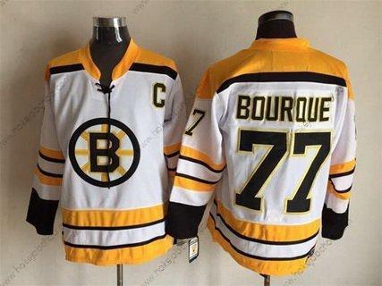 Muž Boston Bruins #77 Ray Bourque 1968-69 Bílý CCM Vintage Dres