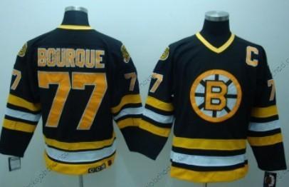 Muž Boston Bruins #77 Ray Bourque Černá Retro CCM Dres