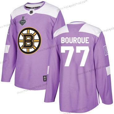 Muž Boston Bruins #77 Ray Bourque Nachový Autentické Bojuje proti rakovině 2019 Stanley Cup Final Bound Sešitý Hokejový Dres