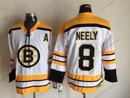 Muž Boston Bruins #8 Cam Neely 1968-69 Bílý CCM Vintage Dres