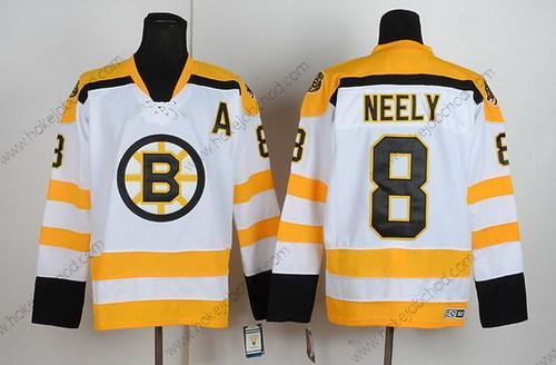 Muž Boston Bruins #8 Cam Neely Bílý Retro CCM Dres