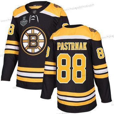 Muž Boston Bruins #88 David Pastrnak Černá Domácí Autentické 2019 Stanley Cup Final Bound Sešitý Hokejový Dres