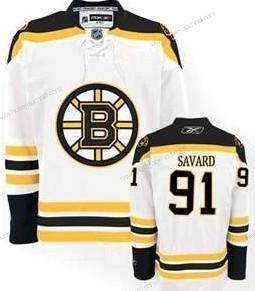 Muž Boston Bruins #91 Marc Savard Bílý Dres