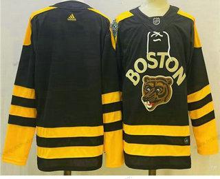 Muž Boston Bruins Prázdný Černá 2023 Zimní Klasický Sešitý Dres