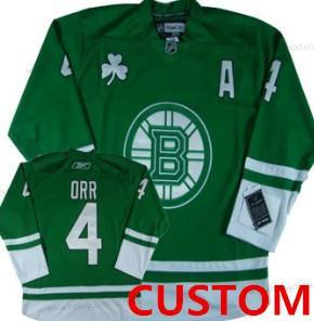 Muž Boston Bruins Přizpůsobené Zelená St. Patrick’S Day Dres