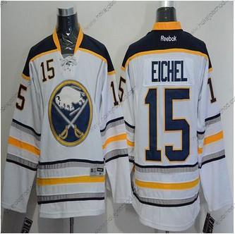 Muž Buffalo Sabres #15 Jack Eichel Bílý Sešitý NHL Dres