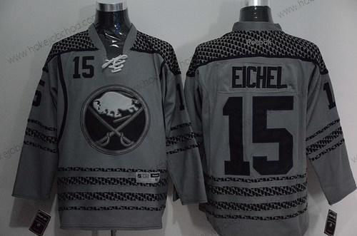 Muž Buffalo Sabres #15 Jack Eichel Charcoal Šedá NHL Reebok Dres