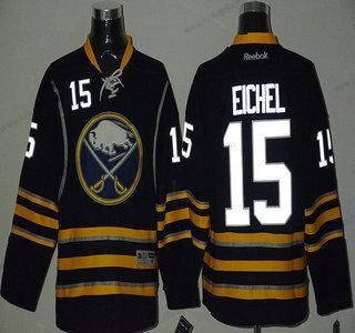 Muž Buffalo Sabres #15 Jack Eichel Night Luminous Námořnictvo Modrý Dres