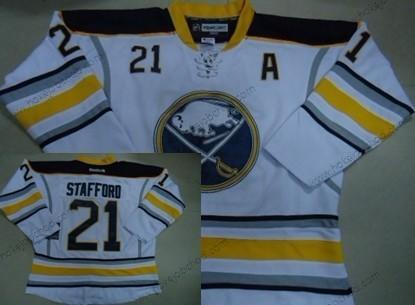 Muž Buffalo Sabres #21 Drew Stafford Bílý Dres