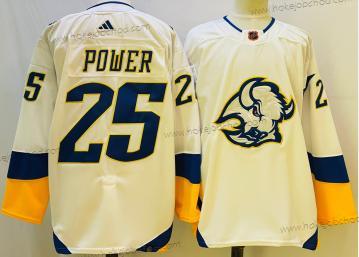 Muž Buffalo Sabres #25 Owen Power Bílý 2022 Obrácený Retro Autentické Dres