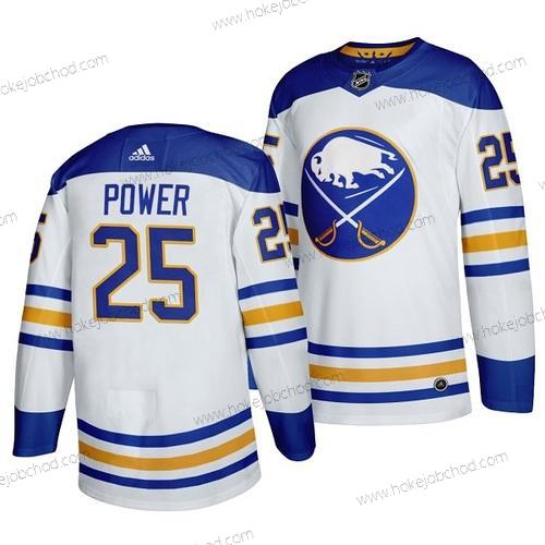 Muž Buffalo Sabres #25 Owen Power Bílý Sešitý Dres