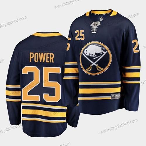 Muž Buffalo Sabres #25 Owen Power Námořnictvo Sešitý Dres