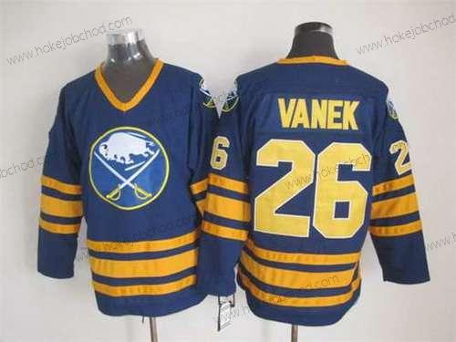 Muž Buffalo Sabres #26 Thomas Vanek 1983-84 Námořnictvo Modrý CCM Vintage Dres