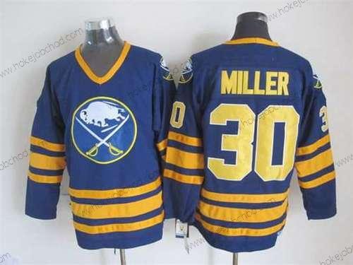 Muž Buffalo Sabres #30 Ryan Miller 1983-84 Námořnictvo Modrý CCM Vintage Dres